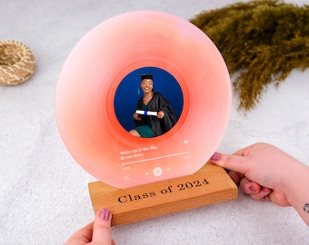 Custom Graduation Photo Gift - High School Graduation Gifts for Her Him - BFF Graduation Gift - College Graduate - Personalized Vinyl Record