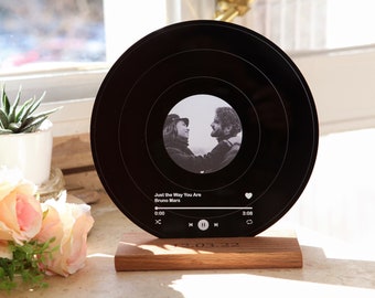 Romantic Personalized Record - Birthday Gift for Her - Anniversary Gift for Him Her - Couples Gifts - Valentines Gifts - Boyfriend Gifts