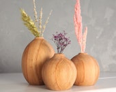 Minimalist Vase Sets - Flower Vase - New Home Gift - Handmade Wooden Home Decor - Closing Gift for Buyers - First Home Gift - Realtor Gift