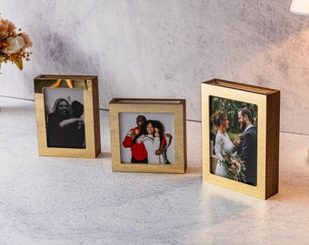 Wooden Picture Box - Personalized Photo Keepsake - Photo Box - Memory Box - Family Photo Keepsake - Gift for Her - Home Decor - Gift for Him