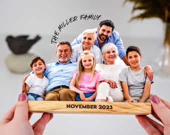 Custom Family Photo Statuette - Custom Family Portrait - Perfect Birthday Gift - Acrylic Photo Cutouts - Christmas Gift - Gift for Family