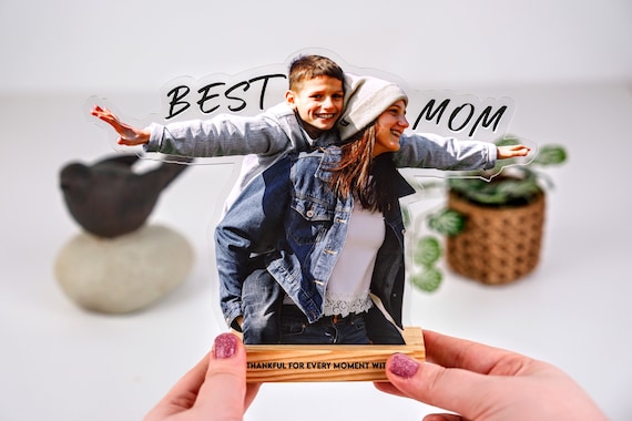 Custom Photo Statuette - Acrylic Photo Cutouts - Mom Birthday Gift - Custom Portrait Print - Personalized Mom Gift - Christmas Gift for Mom