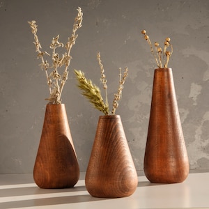Handmade Vase Sets - Flower Vase - New Home Gift - Minimalist Scandinavian Decor - Table Center Gifts - Ikebana Gifts - Realtor Gifts