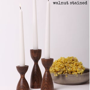 Candle Holders Wooden Candlestick Rustic Candle Holder Candle Stand Home Gift Gift for Mom Home Decor Gift New House Gift Paris Set