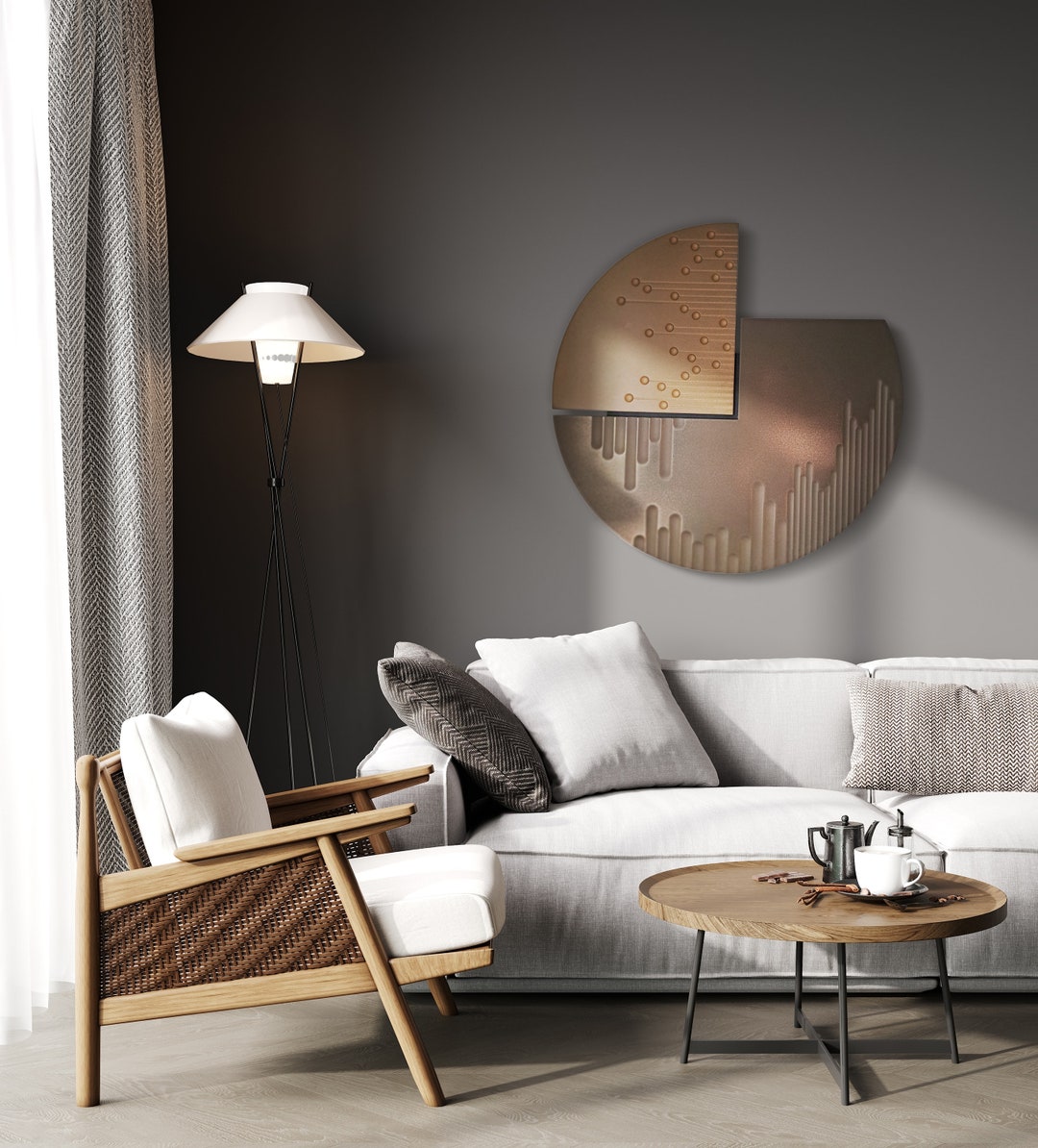 Modern Luxury Style Metal Wall Art neitrino - Etsy