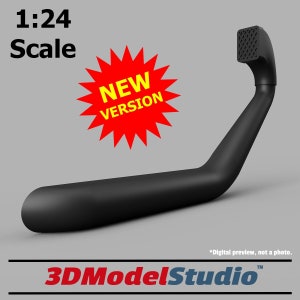 1:24 Scale Model Snorkel for 4WD like Toyota Hilux