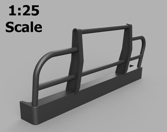 1:25 Scale 3D Model Bullbar for Truck like Ford 1978 Firestone WOLF CREEK