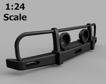 1:24 Scale Model Bullbar with Lights for 4WD like Toyota Hilux