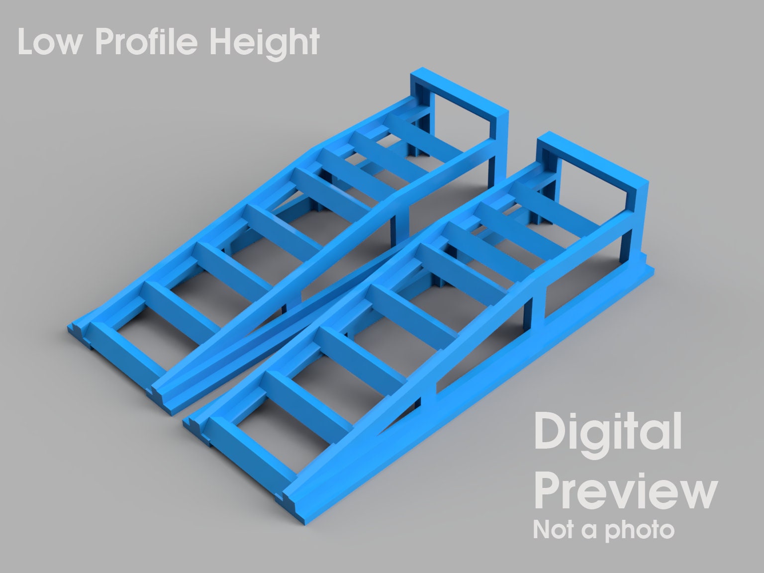 1:18 Scale 3D Model LOW PROFILE Car Ramps pair Garage Diorama - Etsy ...