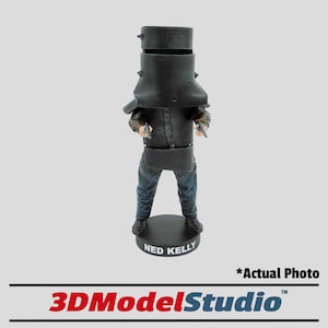 Ned Bobblehead - Ned Kelly Armour - &quot;BAIL UP!&quot; Bushranger Collectable Figure