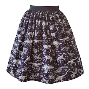 Dinosaurier Fossilien, Damen Dinosaurier Rock, Damen Rock, Dinosaurier Rock, Dinosaurier Skelette, Dinosaurier Kleidung, Dinosaurier Mode, Dinosaurier Geschenk