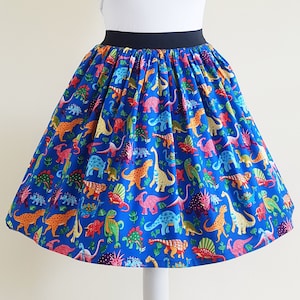 Dinosaurier Rock, Damen Dinosaurier Rock, Damen Rock, Raffung Rock, Retro, schrullig Mode, Geeky Rock, Nerd, Rockabilly Rock, Dino Geschenk