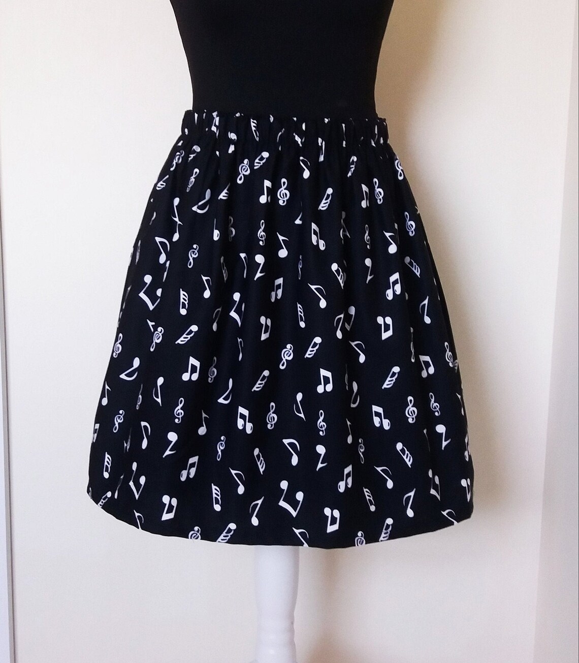 Woman's Skirt Woman's Music Skirt Music Notes Skirt Etsy