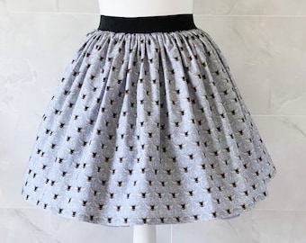 Falda de abejas, Falda de abejas para mujer, Salva a las abejas, Falda fruncida, Moda, Ropa de abejas, Amante de las abejas, Regalo de abejas, Falda natural, Salva el planeta