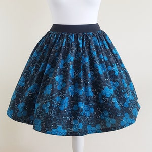 Science Skirt, Woman's Skirt, Sciencde Costume, Retro, Quirky Fashion, Geeky Skirt, Nerd, Chemistry Skirt, Ladies Skirt, Science Fashion