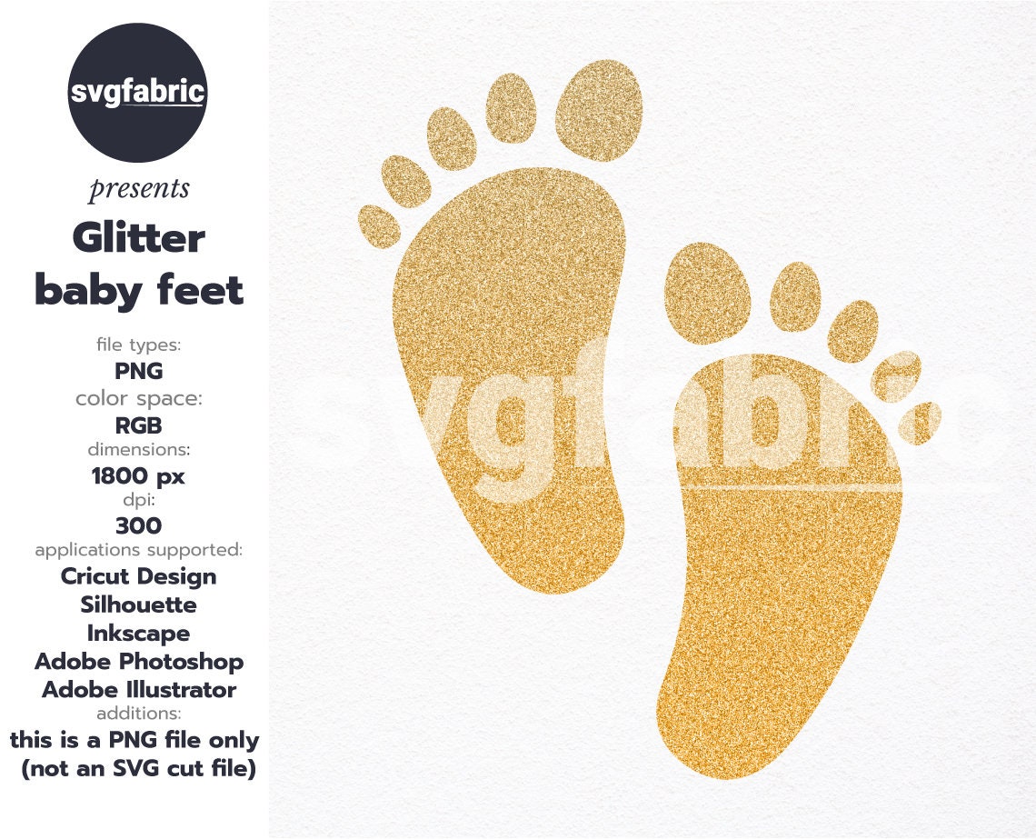 Baby feet png Glitter baby feet png Baby feet clipart Baby | Etsy