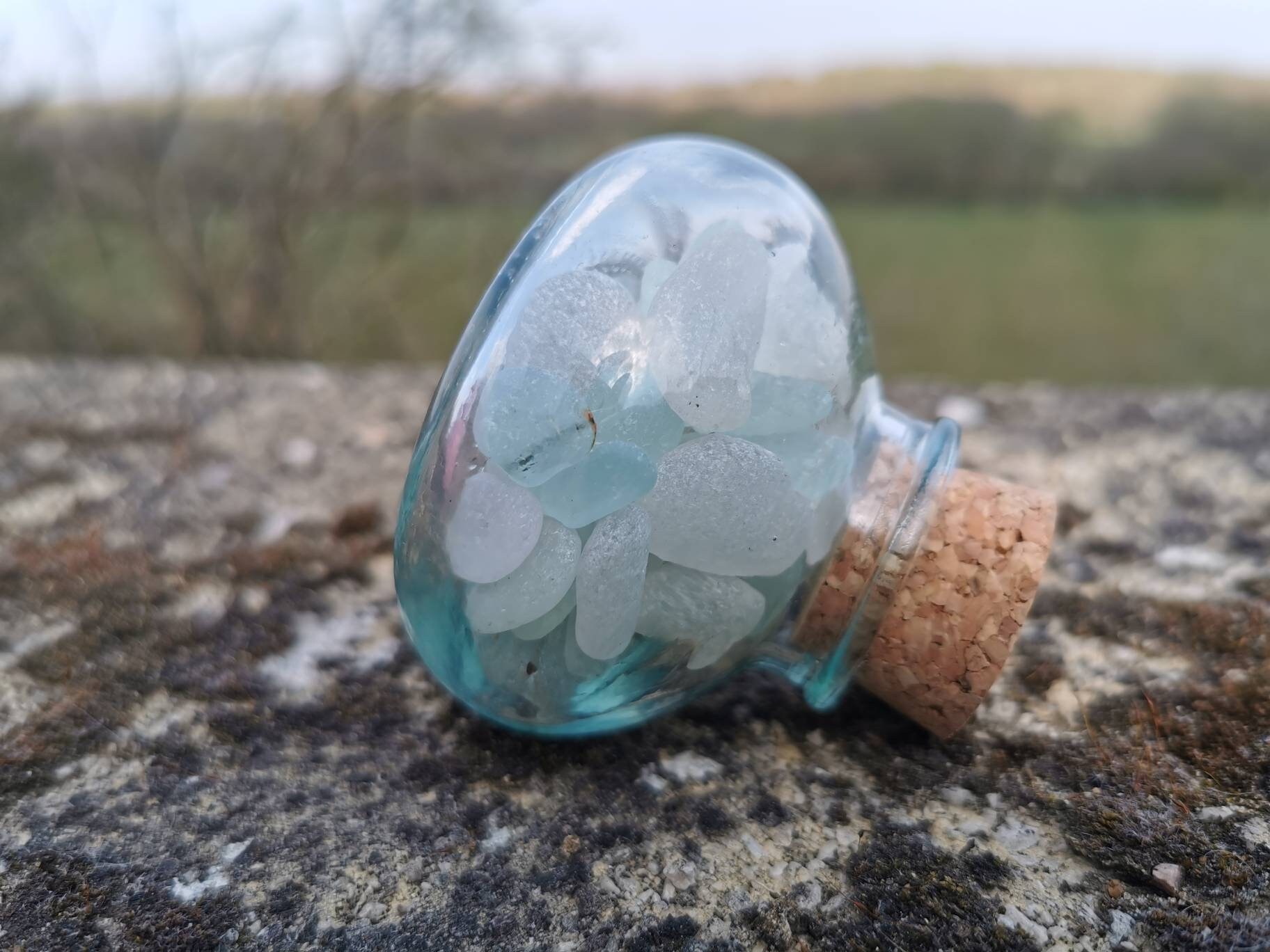 Jar of sea glass Etsy