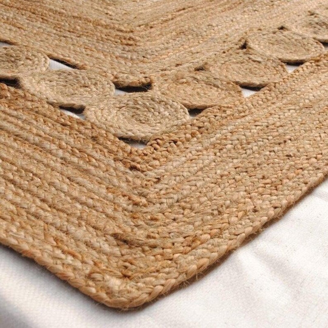 Natural Jute Rug, Jute Rug Rectangular, Bohemian Rug, Jute Area Rug ...