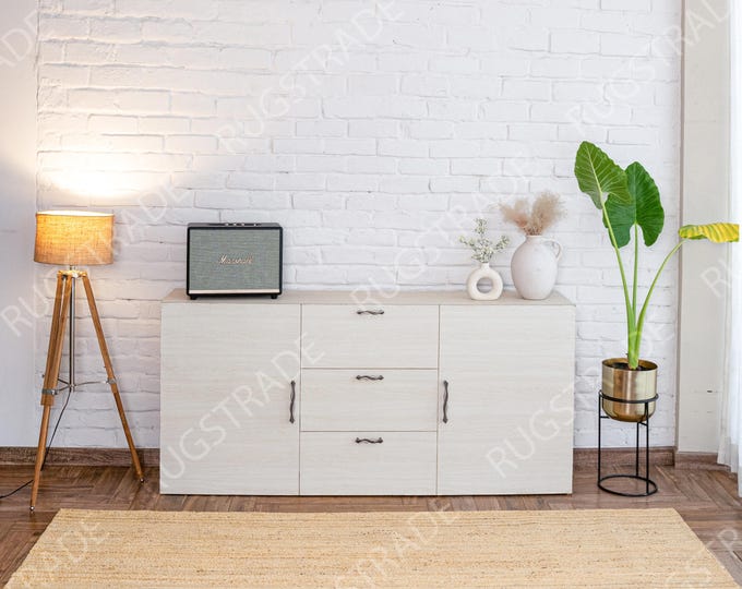 Natural Jute Runner Rug - Jute Runner Rug, Indian Handwoven Jute Rug, Custom Size Rug For Hallway Entry Wat Kitchen Laundry, Boho Decor Rug