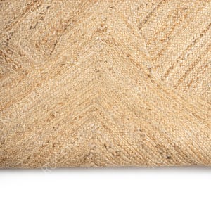 Scalloped Jute Rug- Jute Rug, Runner Rug, Door Mat, Handcrafted Rug, Stair Runner, Rattan Rugs, Rugs Gift, Christmas Door, Custom Rugs image 8