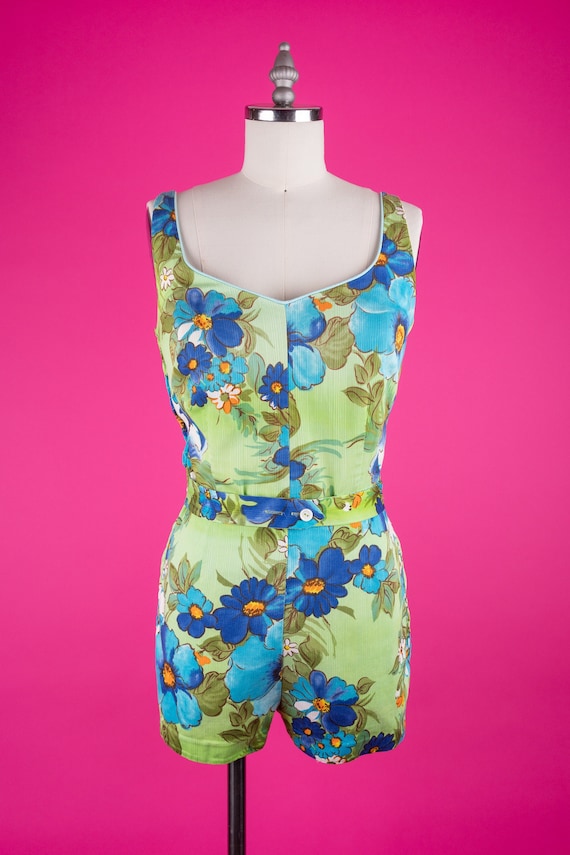 1950s Peter Pan Sun Blazers Swimsuit / Playsuit wi