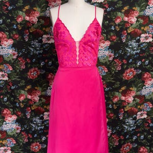 1980s Marvel by LA PERLA Evening Wear NWT Fuschia Lace & Chiffon Wrap Slip  Dress - Etsy