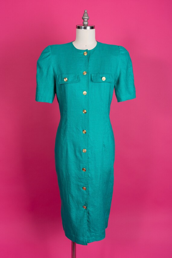chinese dress ladies Liz Claiborne Vintage Coral Belted Shirt Dress, 12 – Second Serve Resale
