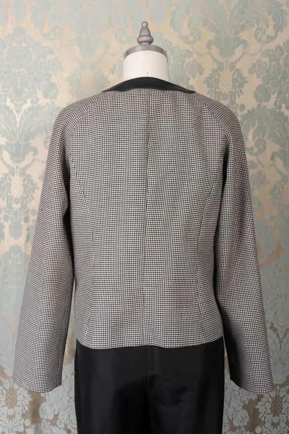 Pendleton Leather Trimmed Houndstooth Jacket - image 6