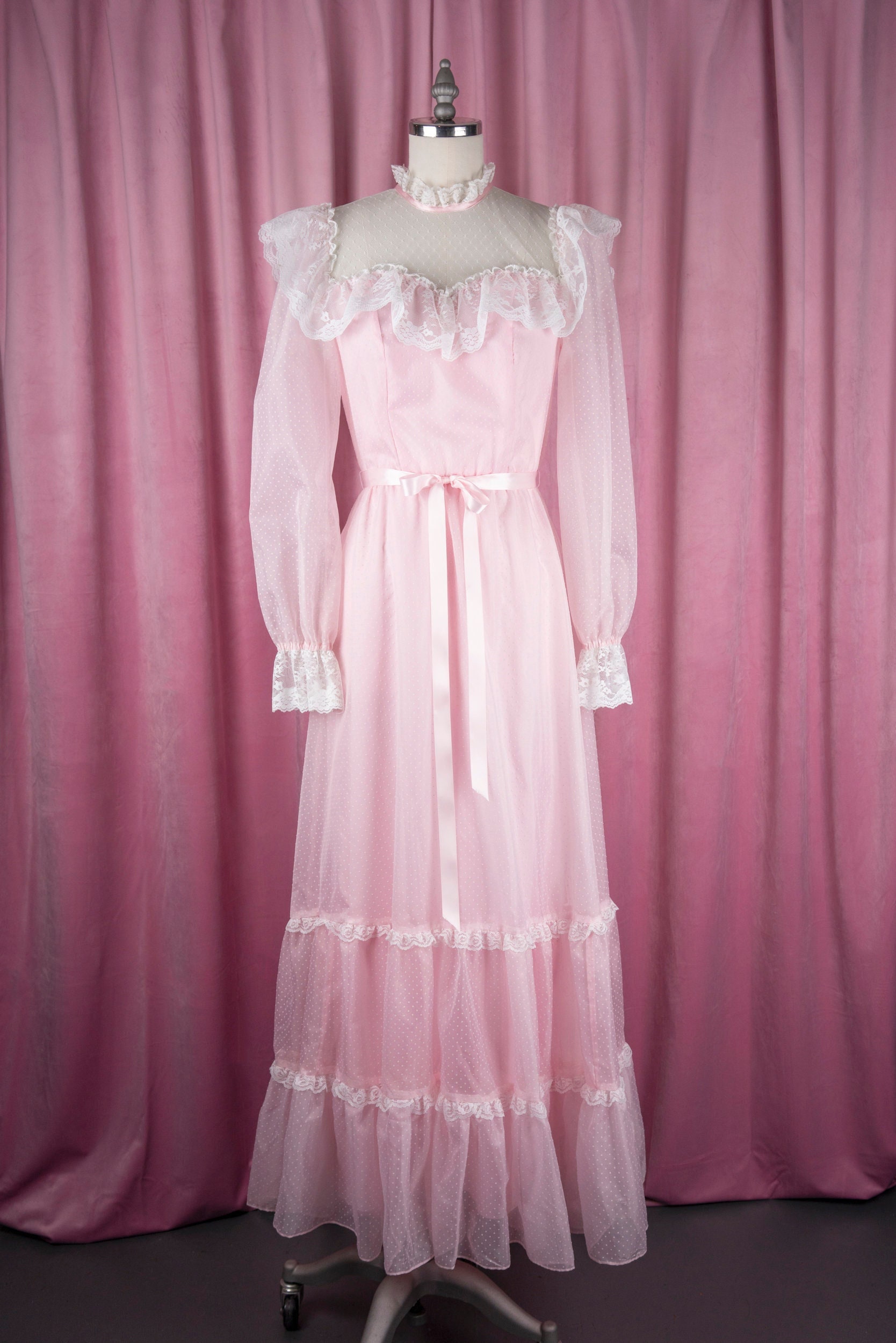★Rose Frantz★ Sheer Layered Shirring Dress (2色) il_fullxfull.3783431933_plag.jpg