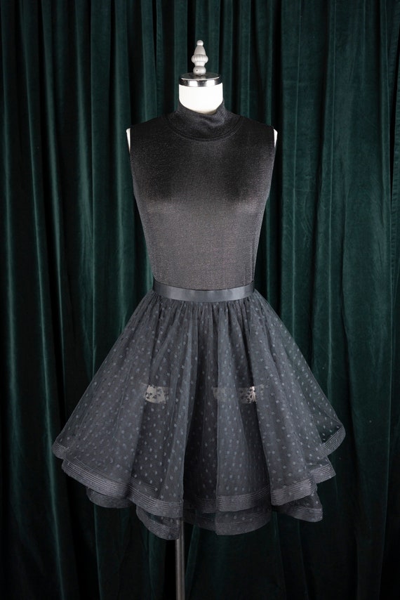 Designer Vintage 1980s Bill Blass Polka Dot Layere