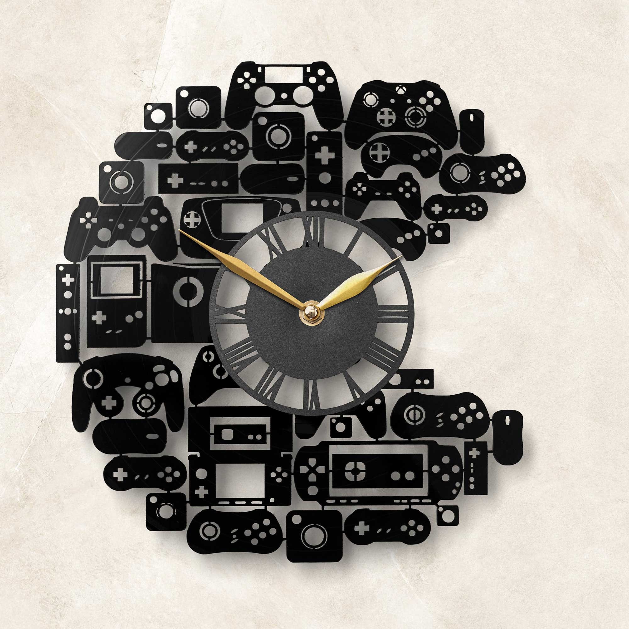 Gaming Clock Video Gaming Wall Clock Game Room Clock Etsy