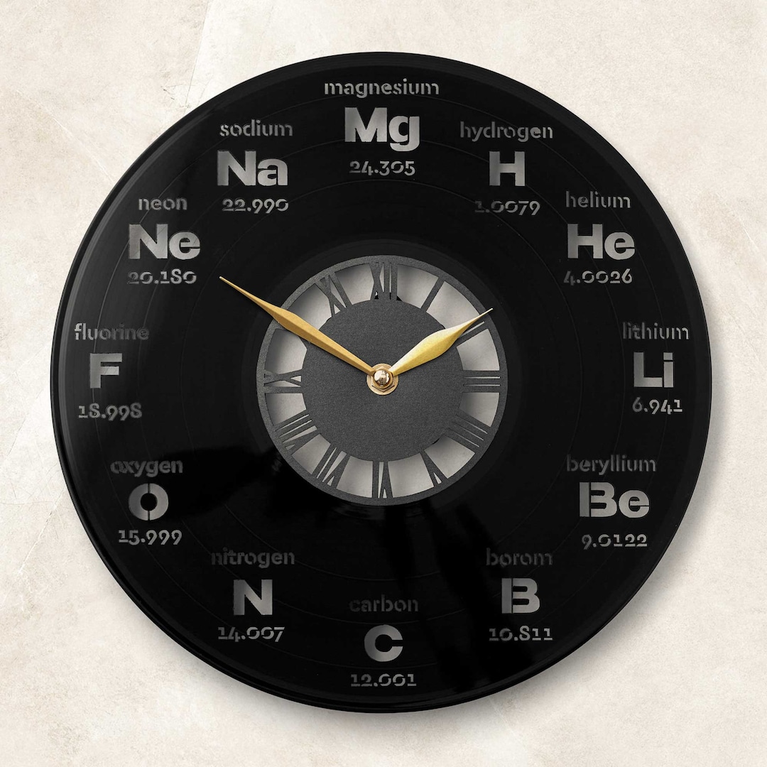 Chemistry Wall Clock Chemistry Decor Etsy