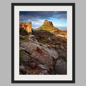 Holy Island Lindisfarne Castle - Photographic Print, Canvas, Wall Art, Photo Print