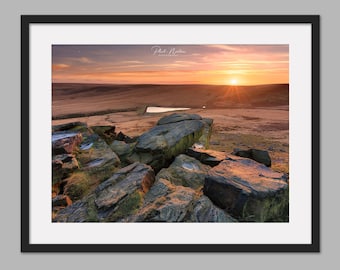 Marsden Moor, Kirklees, West Yorkshire - Photographic Print, Canvas, Wall Art, Photo Print