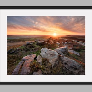 Stannage Edge, Peak District Print - Photographic Print, Canvas, Wall Art, Photo Print