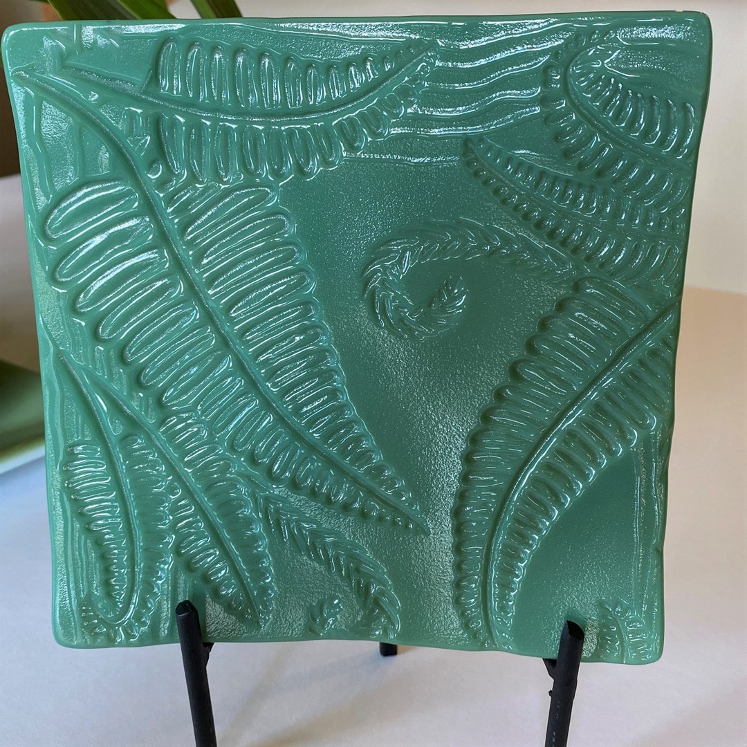 Fused Glass Art Plate Etsy