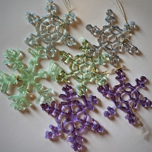Snowflakes- fused glass