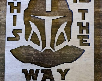 Mandalorian Stencil