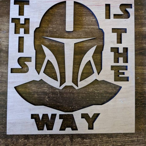 Mandaloriann Stencil - Etsy