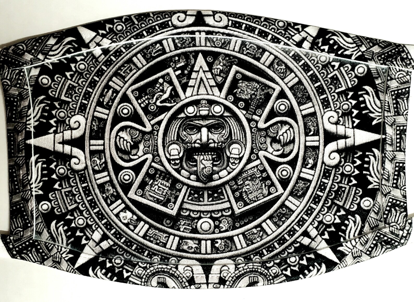 Aztec Calendar face mask Etsy Aztec Calendar face mask Etsy