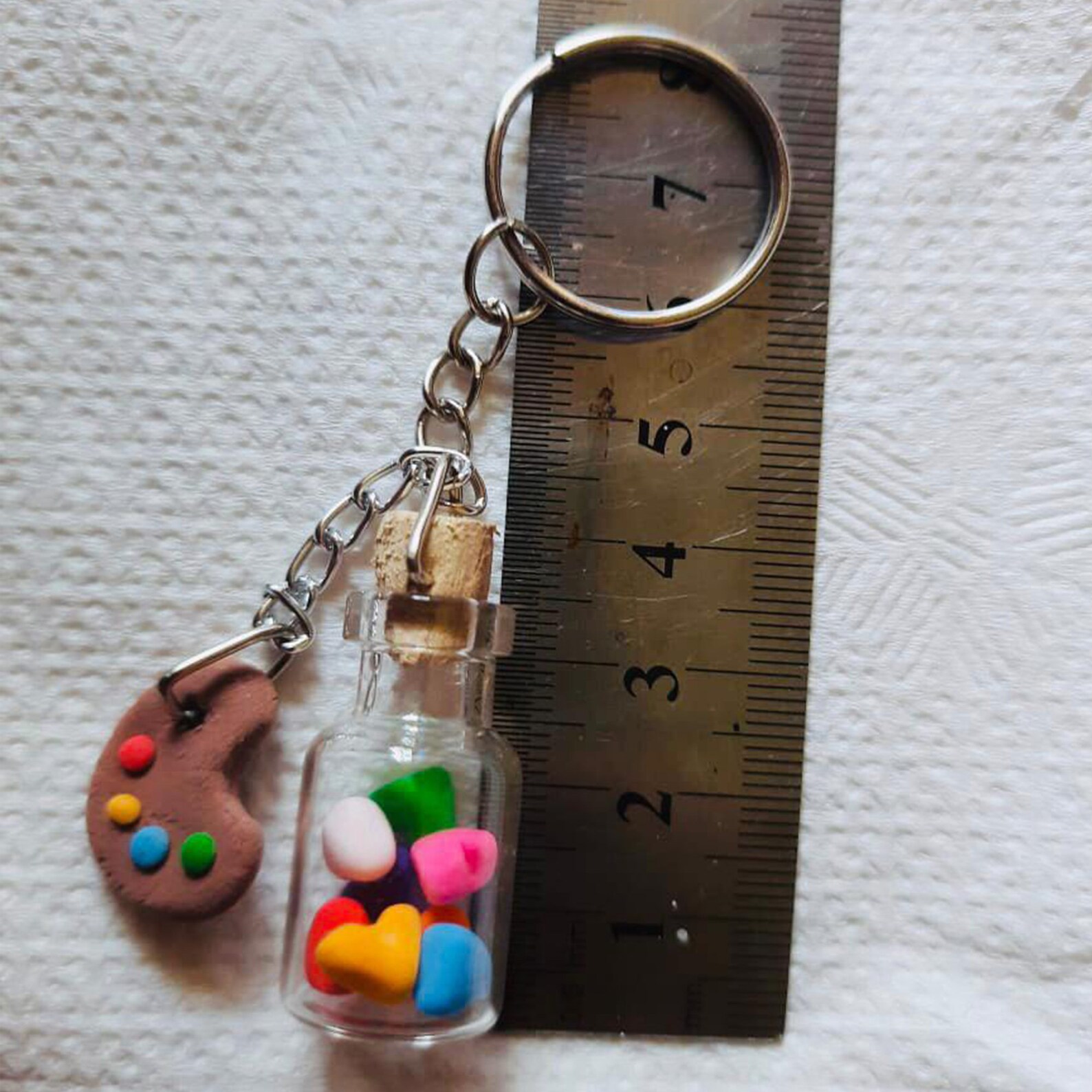 Colorful Mini Bottle Keychain / keychain / key chain / Etsy