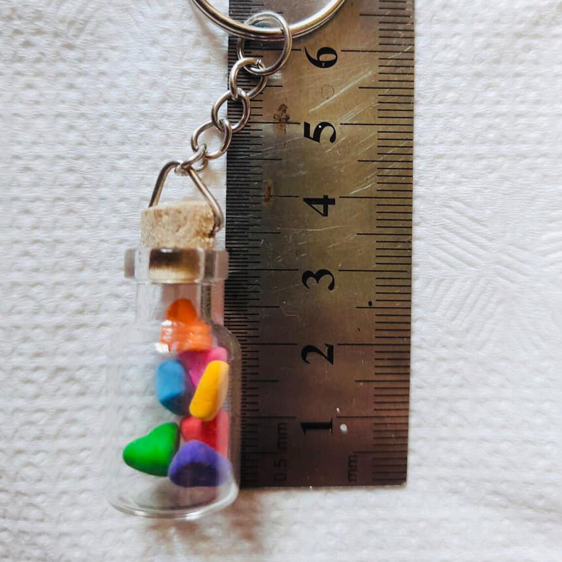 Colorful Mini Bottle Keychain / keychain / key chain / Etsy