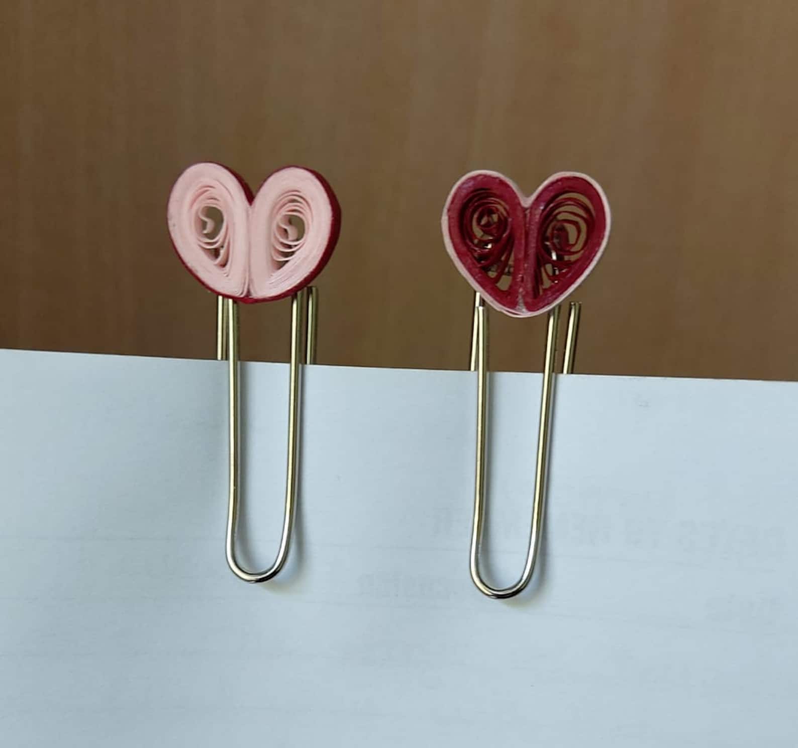 Handmade quilling paper clips set of two Etsy