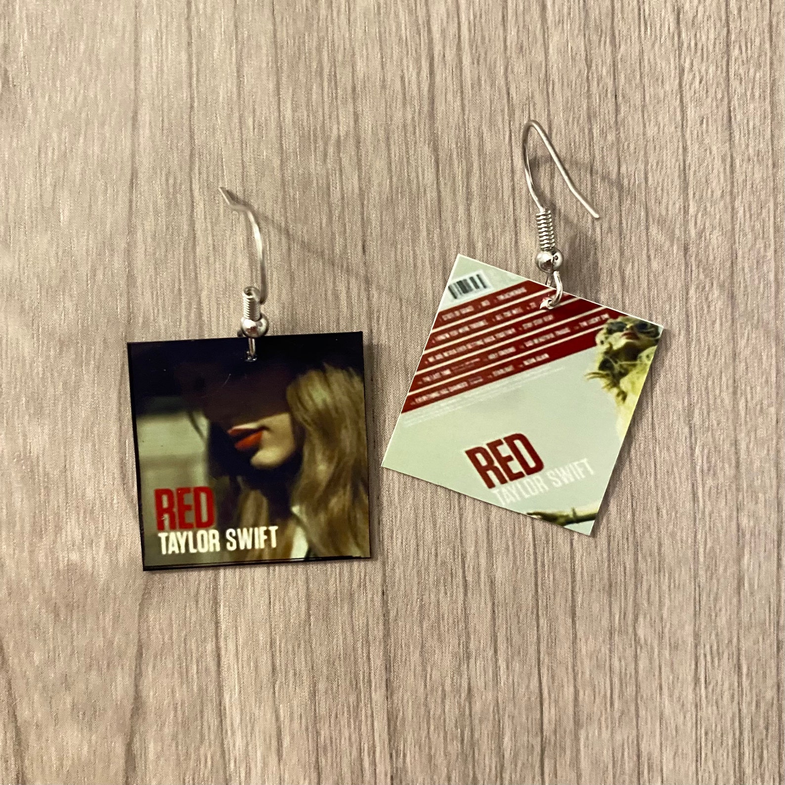 Taylor Swift album cover earrings Etsy