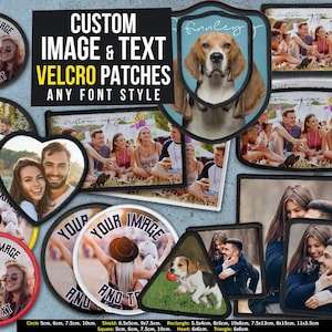 Custom Image & Text Velcro Patches
