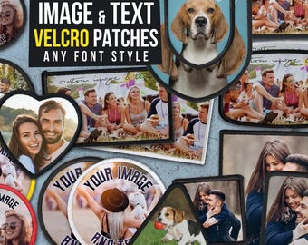 Custom Image & Text Velcro Patches