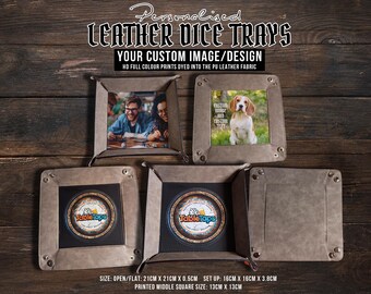 Custom Printed Dice Rolling Tray  |  Personalised Tabletop Dice Tray