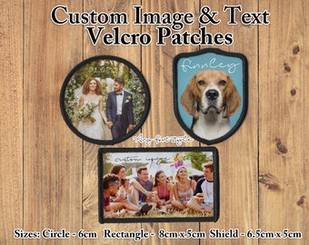 Custom Velcro Patches Any Photo/Text