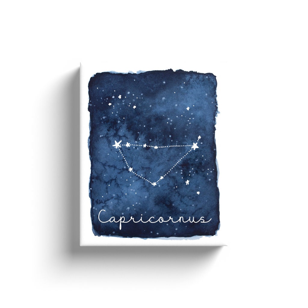 Capricornus - Capricorne Toile Aquarelle