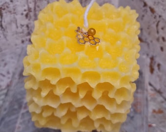 Flux Living Co. | HONEY BEE | Candle Comb Yellow Gift Zero Waste Eco Recycled Wax